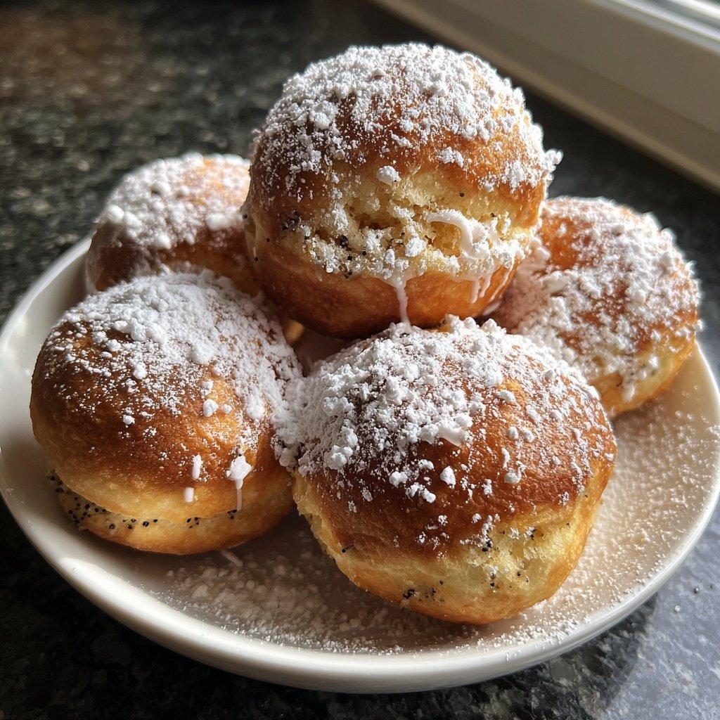 Quarkbällchen mit Vanille
