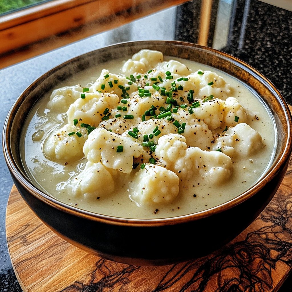 Blumenkohlsuppe für den Wochenplan