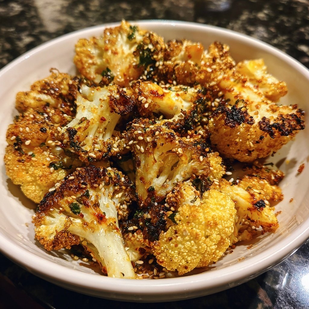 Blumenkohl mit Sesamöl