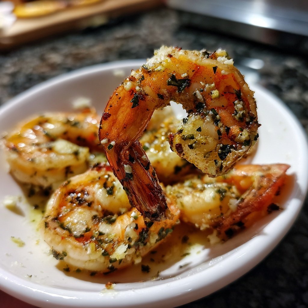 Garnelen in Knoblauchbutter