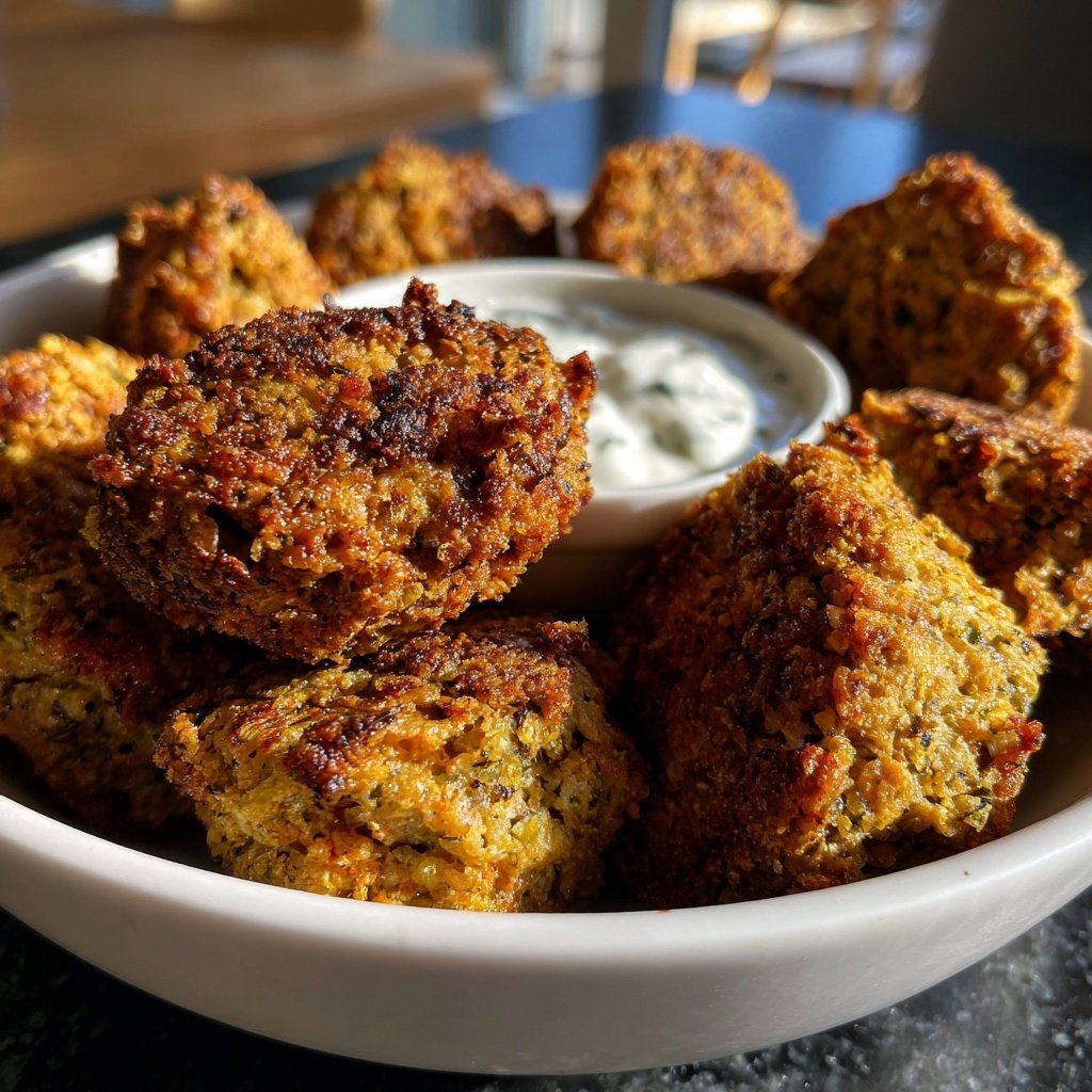 Falafel mit Joghurt-Dip