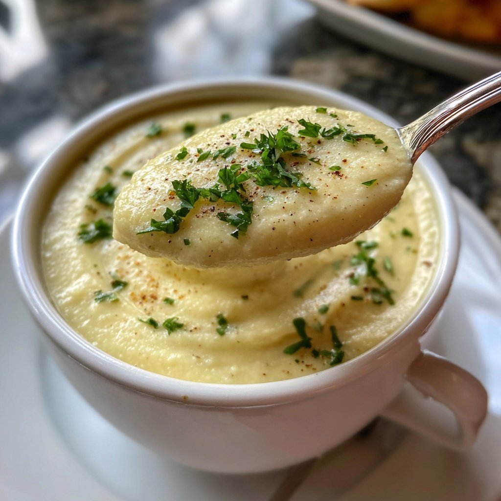 Blumenkohlsuppe fein püriert