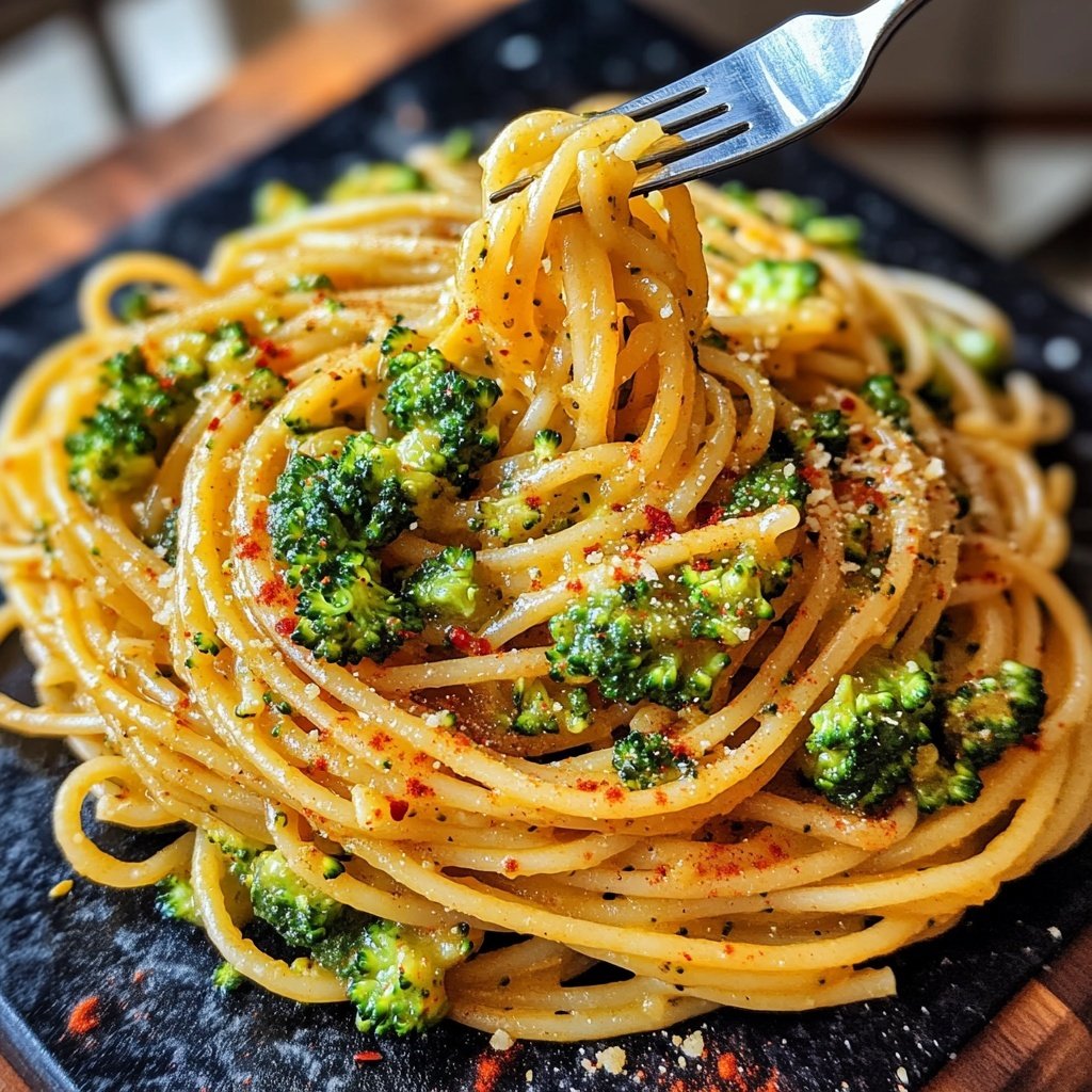 Spaghetti mit Brokkoli und Chili