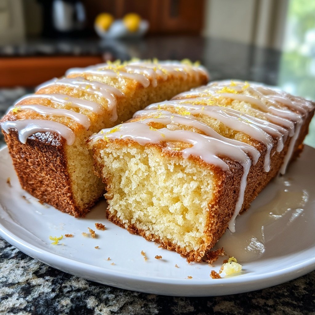 Zitronenkuchen mit Vanillezucker