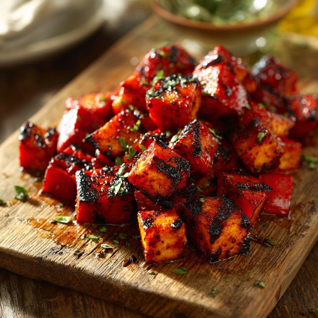 Grill Beilagen Mit Paprika Würfeln