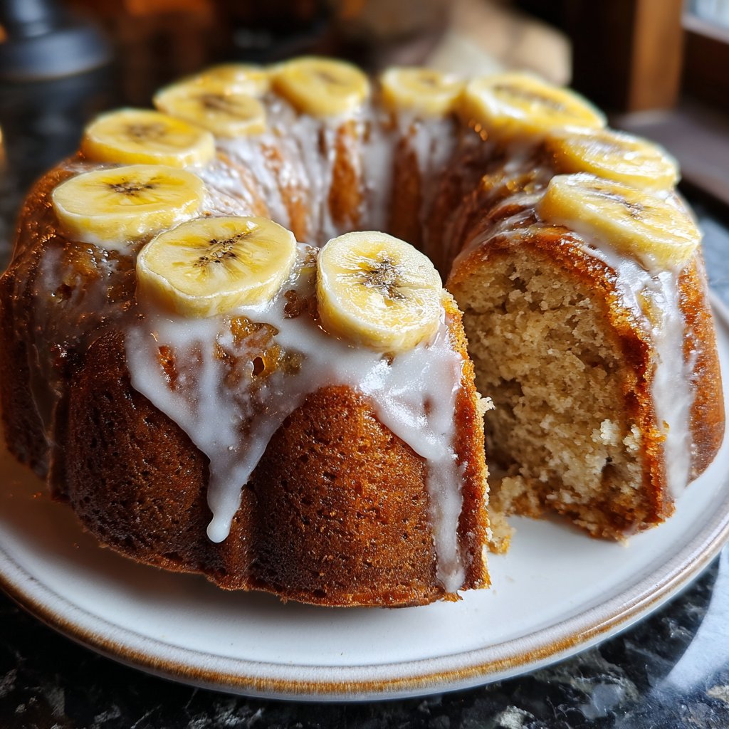 Bananenkuchen mit Vanille