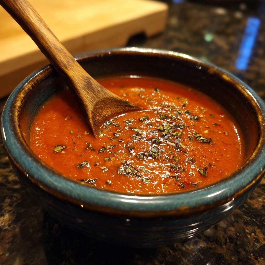 Tomatensuppe mit Paprika